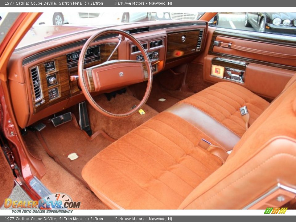 Saffron Interior - 1977 Cadillac Coupe DeVille  Photo #11