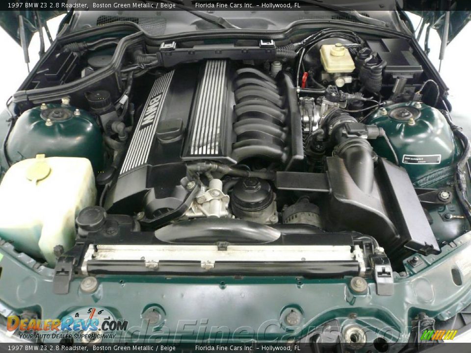 1997 BMW Z3 2.8 Roadster Boston Green Metallic / Beige Photo #11