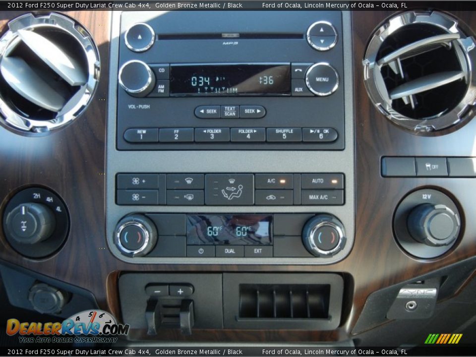 Controls of 2012 Ford F250 Super Duty Lariat Crew Cab 4x4 Photo #9