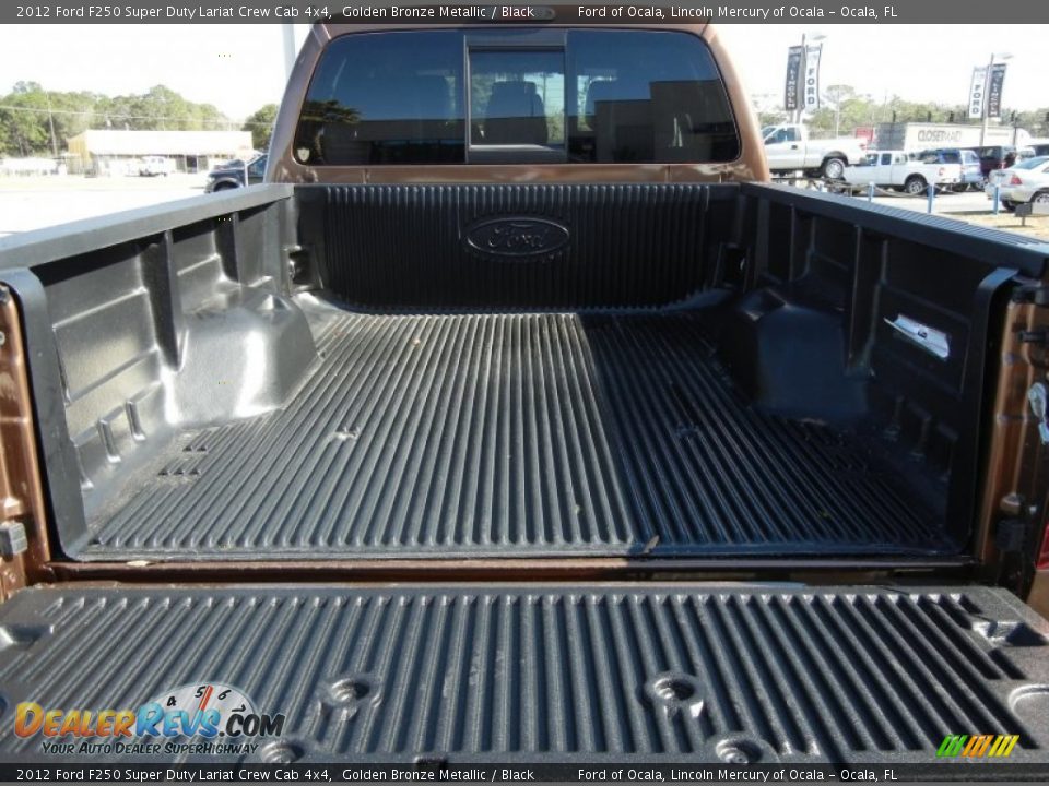 2012 Ford F250 Super Duty Lariat Crew Cab 4x4 Golden Bronze Metallic / Black Photo #10