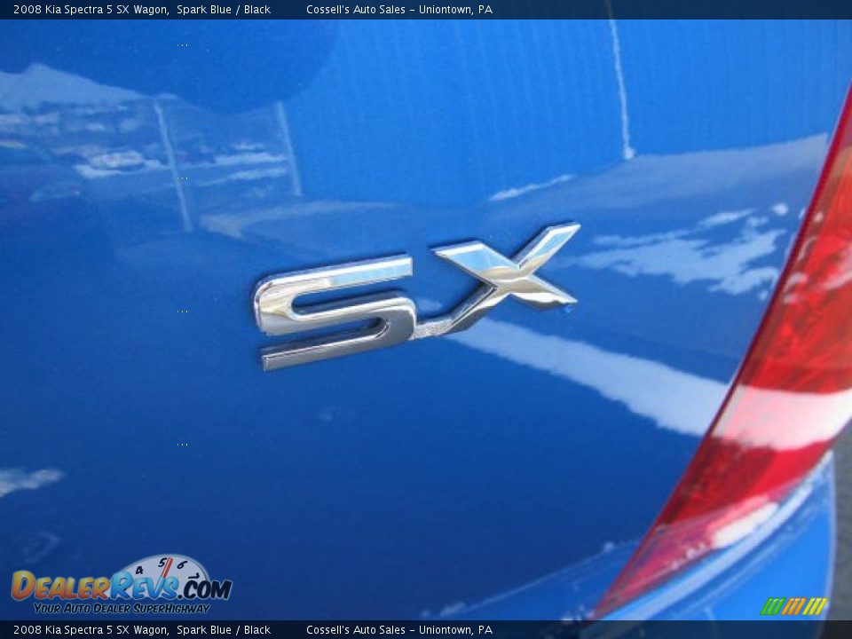 2008 Kia Spectra 5 SX Wagon Spark Blue / Black Photo #4
