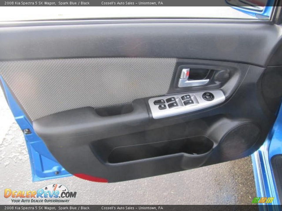 2008 Kia Spectra 5 SX Wagon Spark Blue / Black Photo #8