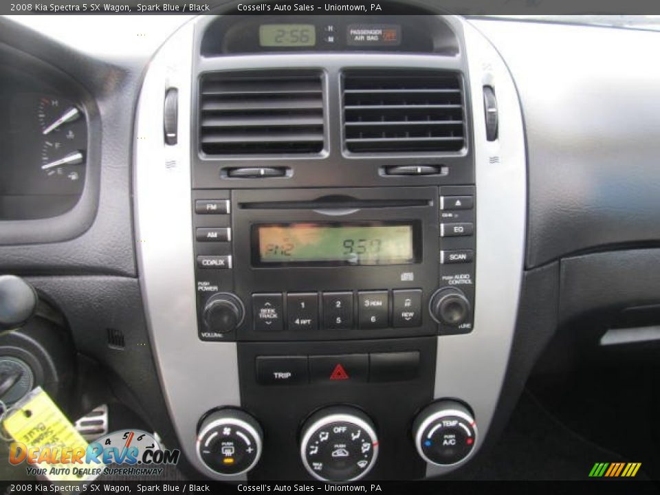 2008 Kia Spectra 5 SX Wagon Spark Blue / Black Photo #12