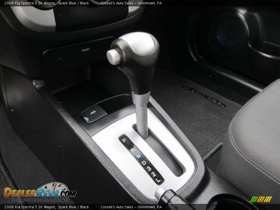 2008 Kia Spectra 5 SX Wagon Spark Blue / Black Photo #13