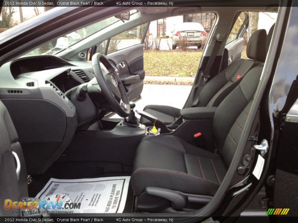 Black Interior - 2012 Honda Civic Si Sedan Photo #18