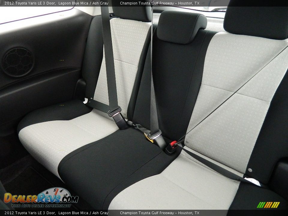 Rear Seat of 2012 Toyota Yaris LE 3 Door Photo #11