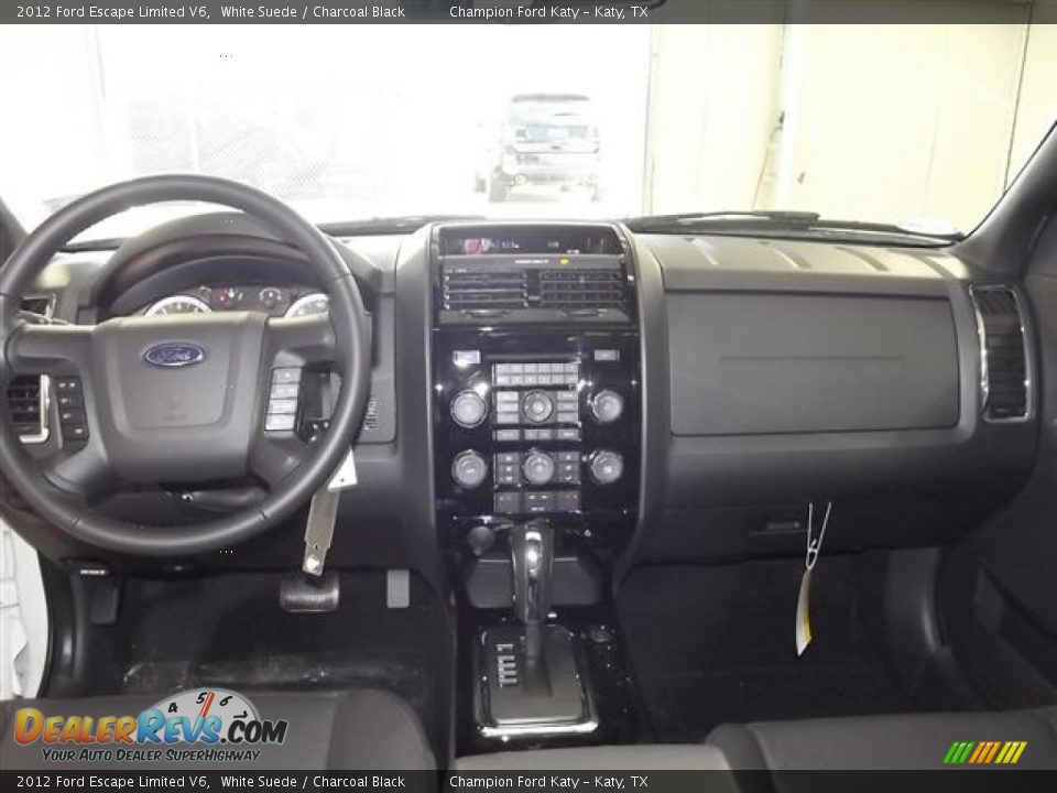 2012 Ford Escape Limited V6 White Suede / Charcoal Black Photo #12