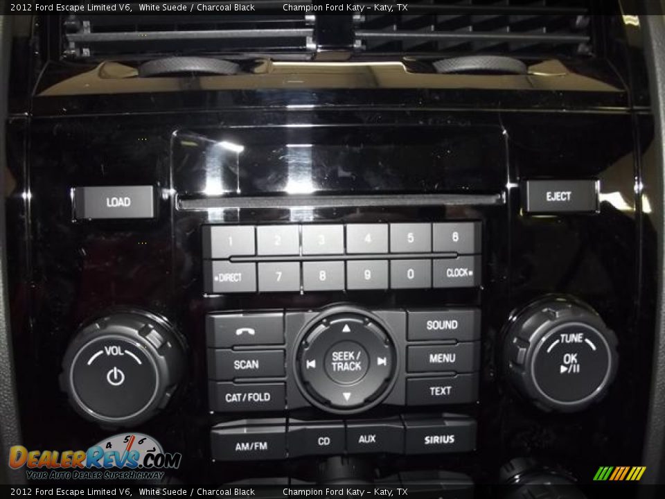2012 Ford Escape Limited V6 White Suede / Charcoal Black Photo #14