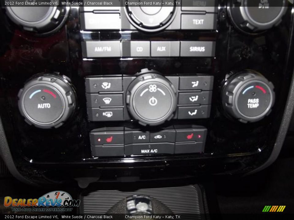 2012 Ford Escape Limited V6 White Suede / Charcoal Black Photo #15