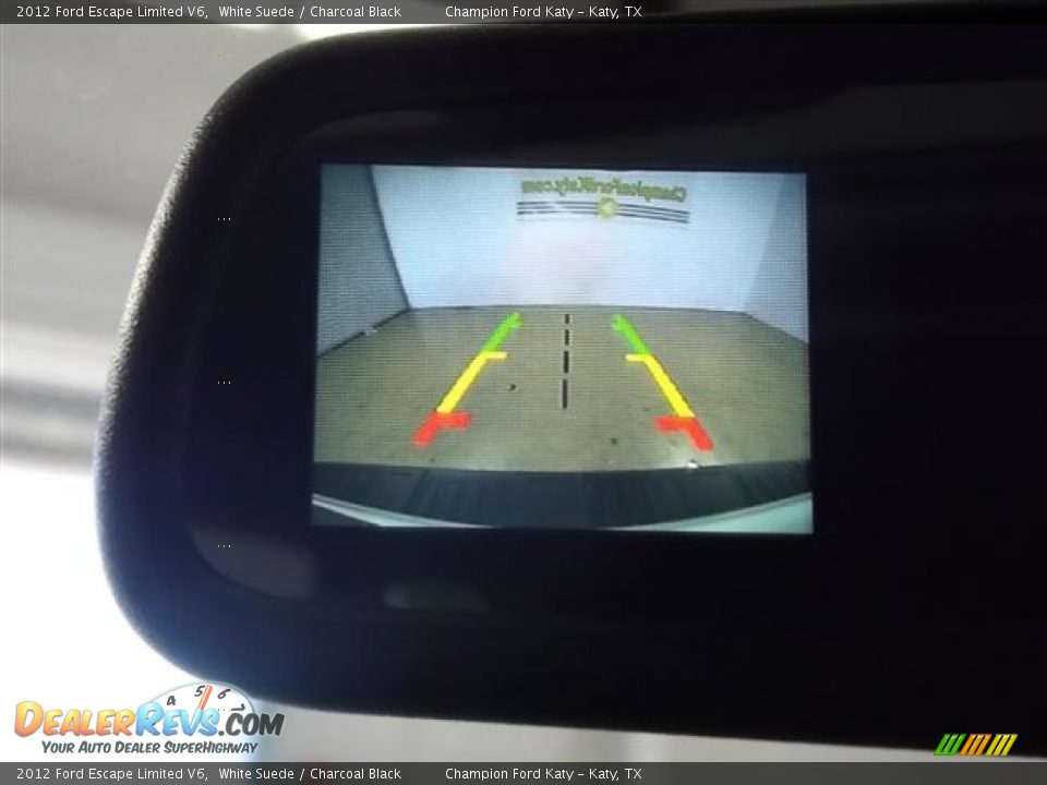 2012 Ford Escape Limited V6 White Suede / Charcoal Black Photo #19