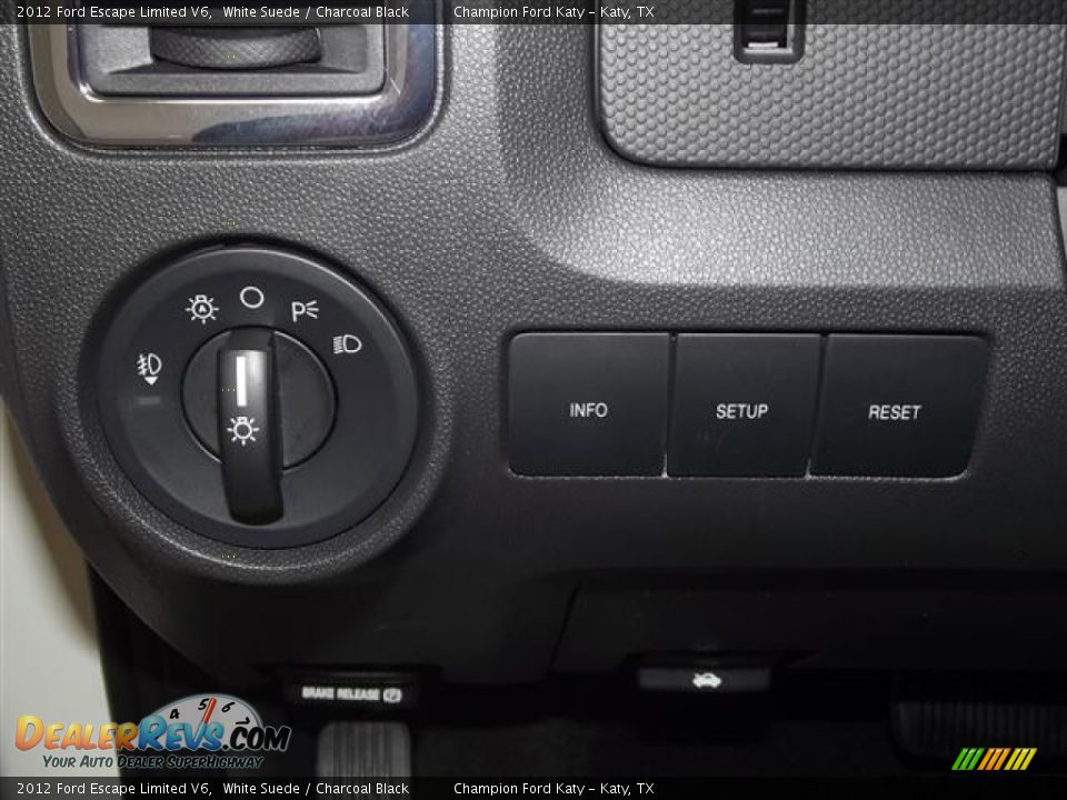 2012 Ford Escape Limited V6 White Suede / Charcoal Black Photo #21