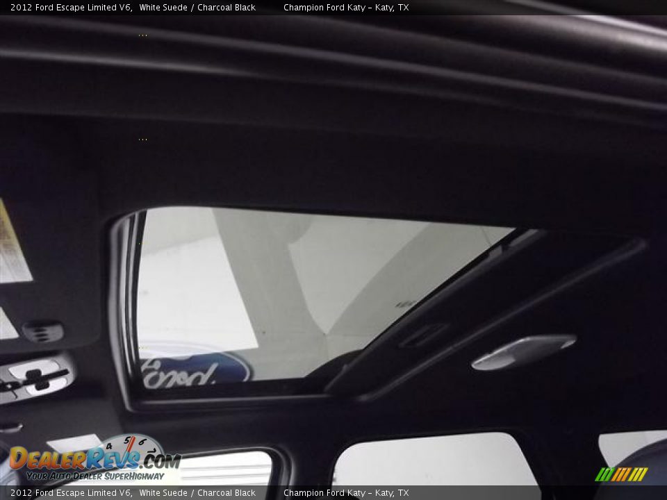 2012 Ford Escape Limited V6 White Suede / Charcoal Black Photo #23