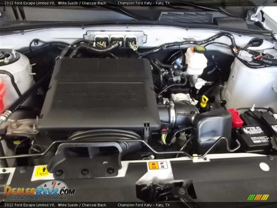 2012 Ford Escape Limited V6 White Suede / Charcoal Black Photo #24