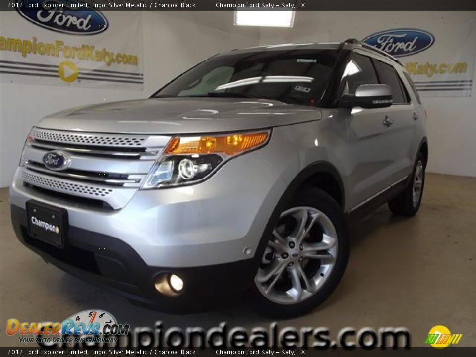 2012 Ford Explorer Limited Ingot Silver Metallic / Charcoal Black Photo #1