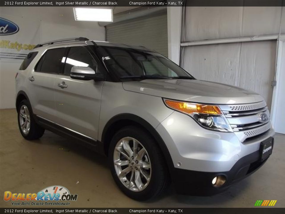 2012 Ford Explorer Limited Ingot Silver Metallic / Charcoal Black Photo #3