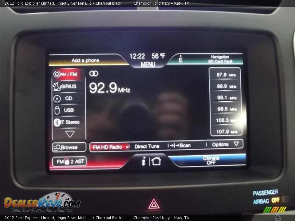 2012 Ford Explorer Limited Ingot Silver Metallic / Charcoal Black Photo #16