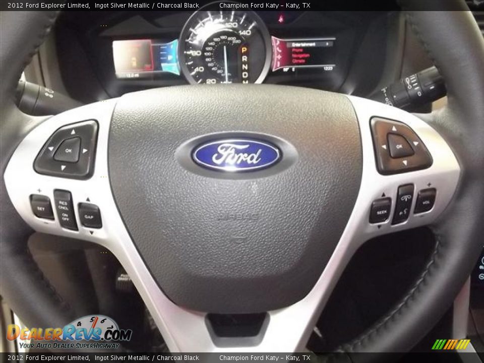2012 Ford Explorer Limited Ingot Silver Metallic / Charcoal Black Photo #18