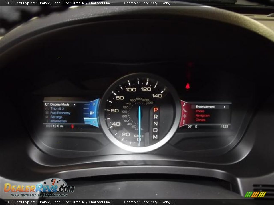 2012 Ford Explorer Limited Ingot Silver Metallic / Charcoal Black Photo #19