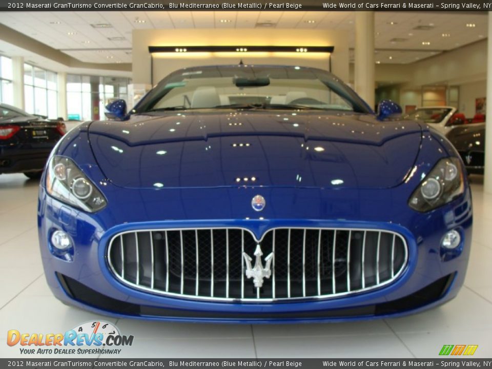 Blu Mediterraneo (Blue Metallic) 2012 Maserati GranTurismo Convertible GranCabrio Photo #2