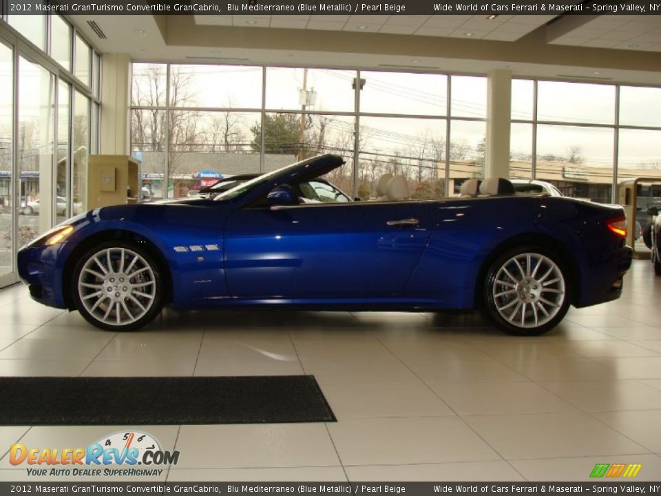 Blu Mediterraneo (Blue Metallic) 2012 Maserati GranTurismo Convertible GranCabrio Photo #4