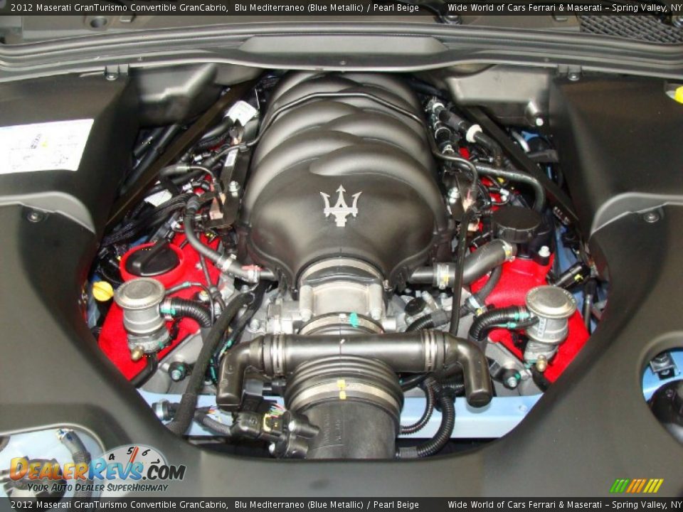 2012 Maserati GranTurismo Convertible GranCabrio 4.7 Liter DOHC 32-Valve VVT V8 Engine Photo #9