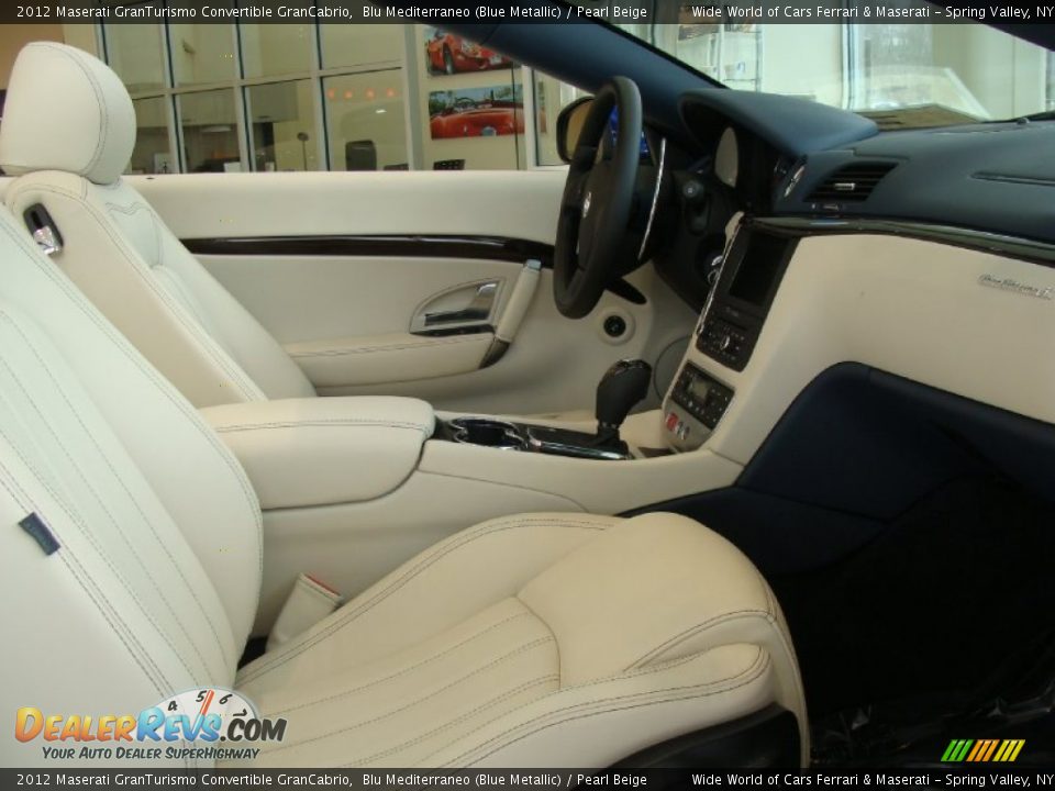 Pearl Beige Interior - 2012 Maserati GranTurismo Convertible GranCabrio Photo #13