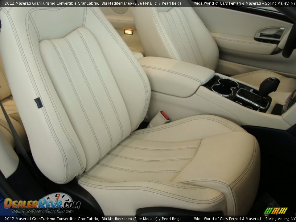 Pearl Beige Interior - 2012 Maserati GranTurismo Convertible GranCabrio Photo #15