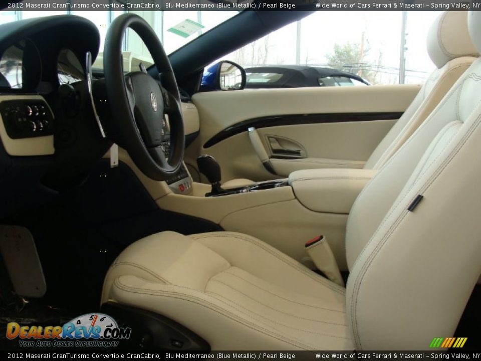 Pearl Beige Interior - 2012 Maserati GranTurismo Convertible GranCabrio Photo #18