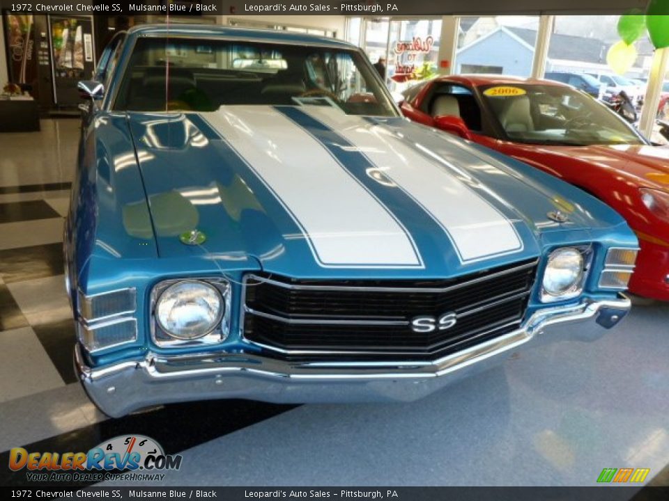 1972 Chevrolet Chevelle SS Mulsanne Blue / Black Photo #2