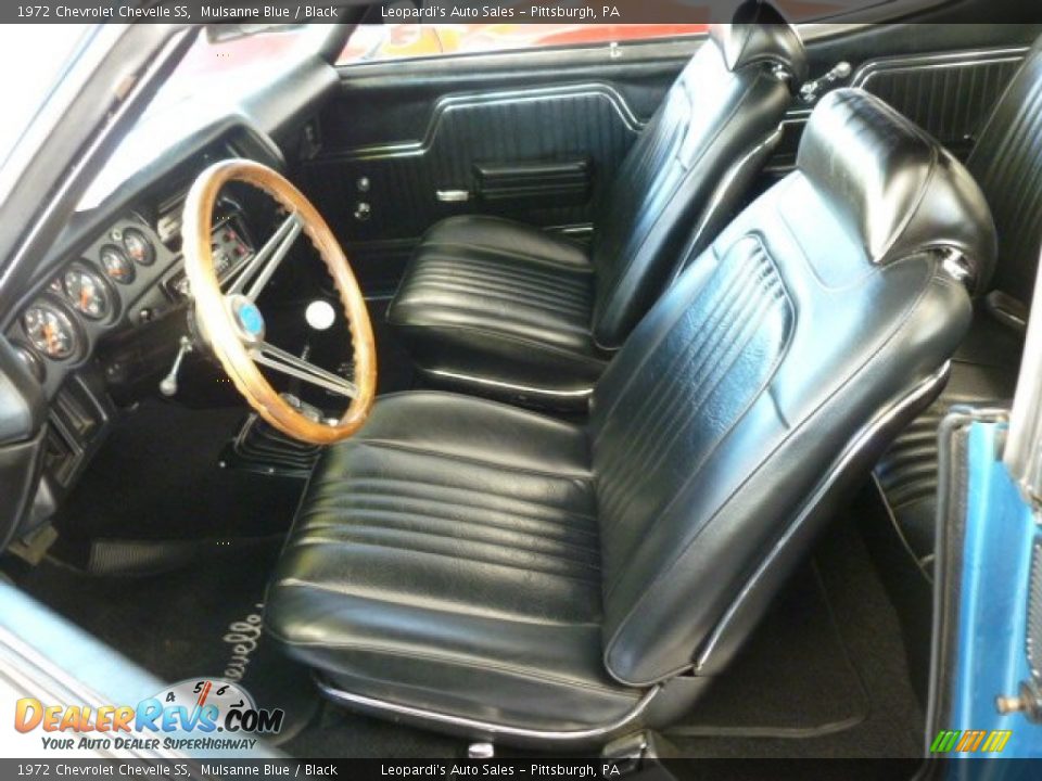 Black Interior - 1972 Chevrolet Chevelle SS Photo #9