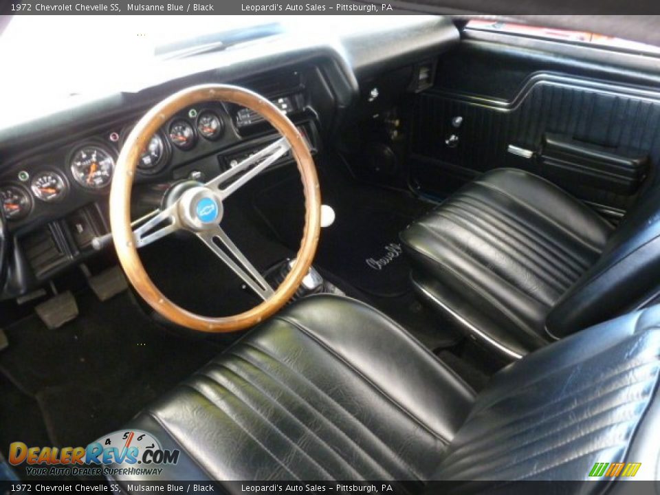 Black Interior - 1972 Chevrolet Chevelle SS Photo #10