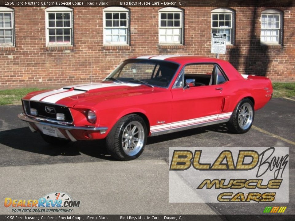 1968 Ford Mustang California Special Coupe Red / Black Photo #1