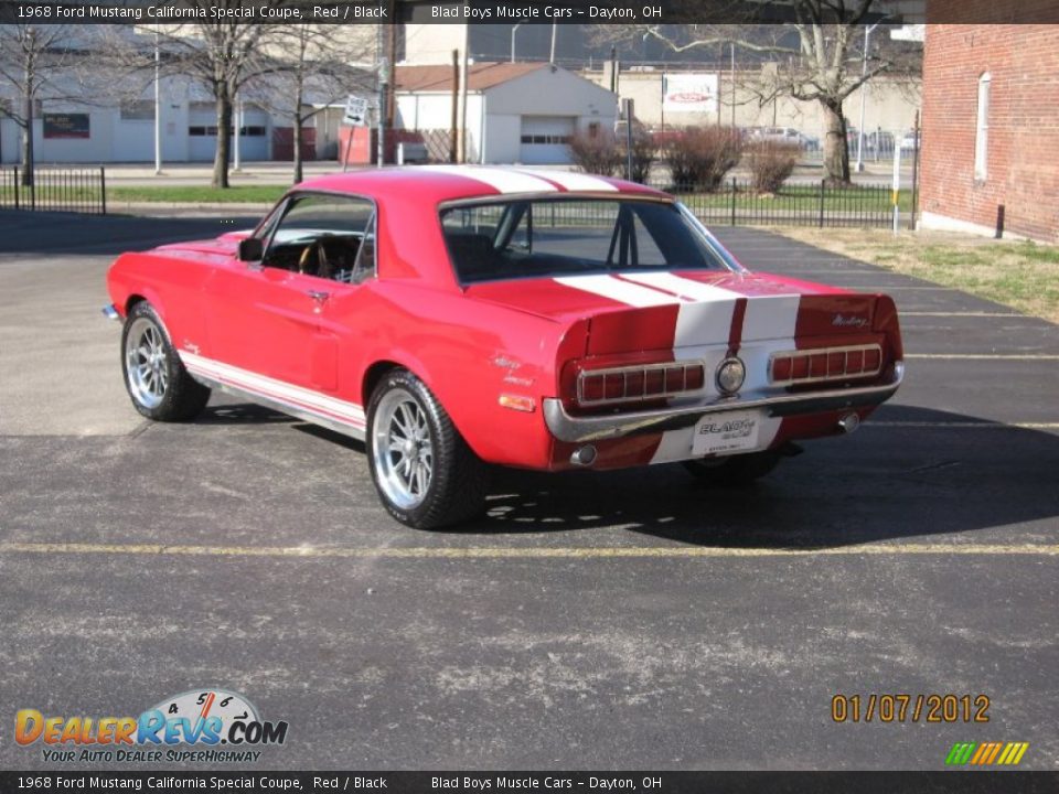 1968 Ford Mustang California Special Coupe Red / Black Photo #17