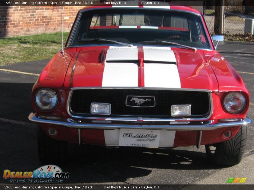 1968 Ford Mustang California Special Coupe Red / Black Photo #19