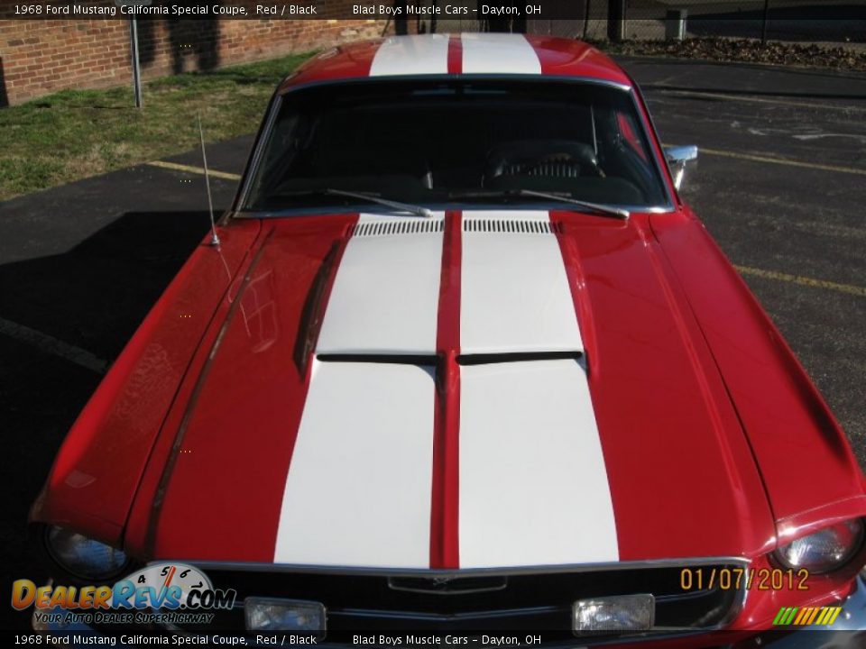 1968 Ford Mustang California Special Coupe Red / Black Photo #20