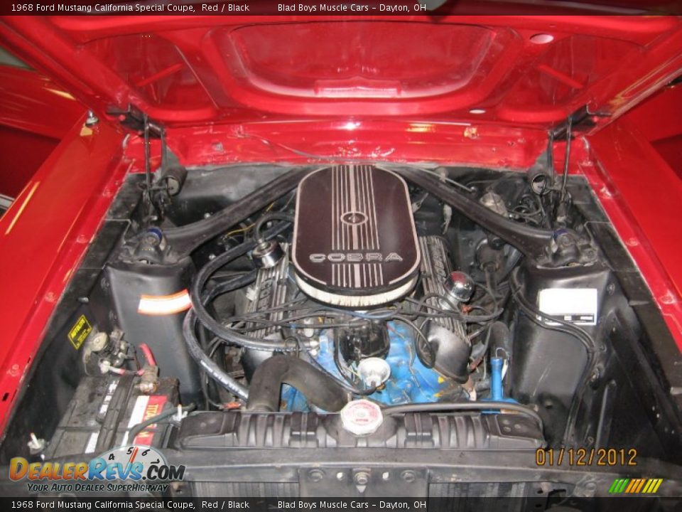 1968 Ford Mustang California Special Coupe 289 cid V8 Engine Photo #29