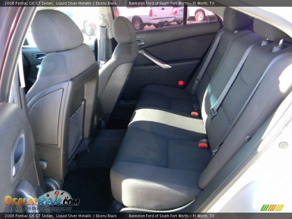 2008 Pontiac G6 GT Sedan Liquid Silver Metallic / Ebony Black Photo #8