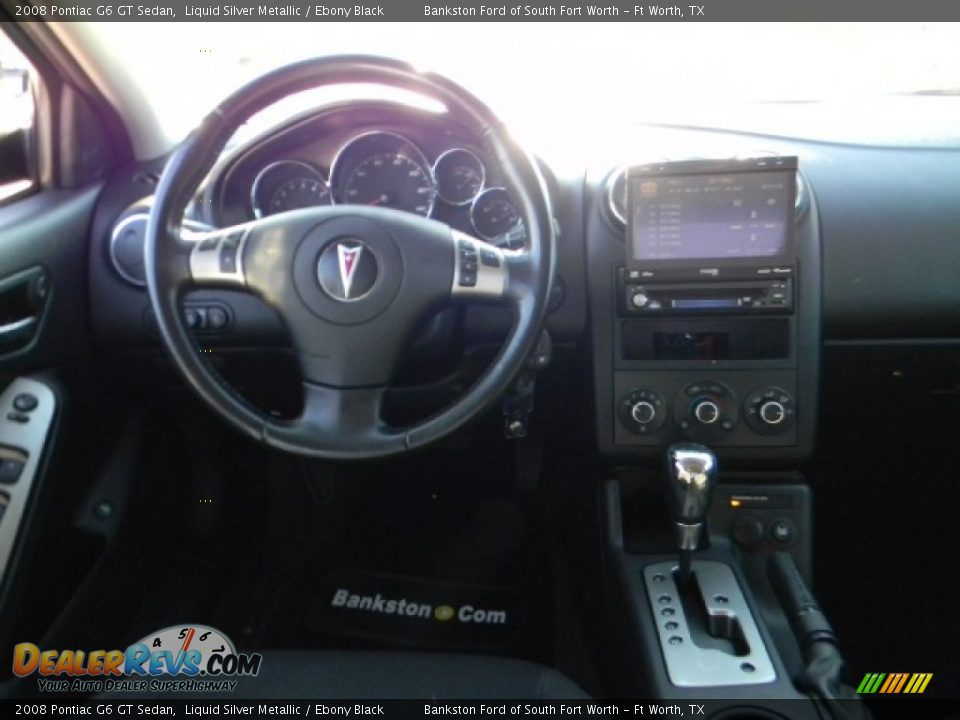 2008 Pontiac G6 GT Sedan Liquid Silver Metallic / Ebony Black Photo #9