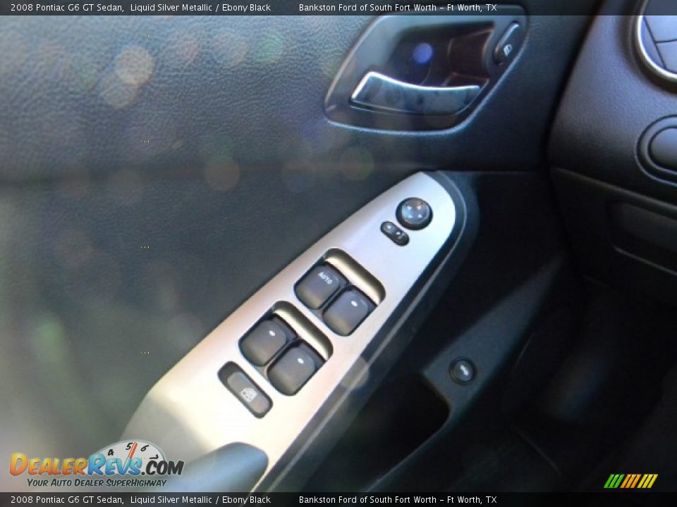 2008 Pontiac G6 GT Sedan Liquid Silver Metallic / Ebony Black Photo #12