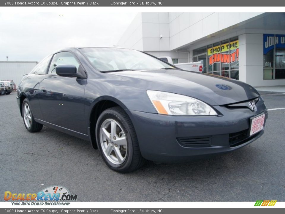 2003 Honda Accord EX Coupe Graphite Pearl / Black Photo #1