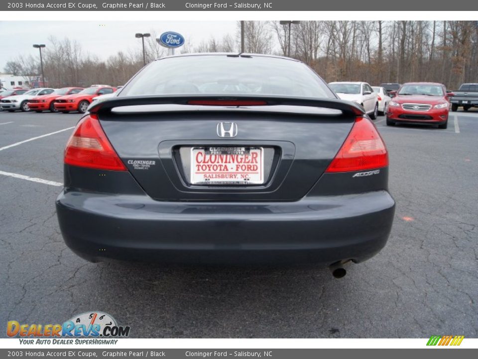 2003 Honda Accord EX Coupe Graphite Pearl / Black Photo #4