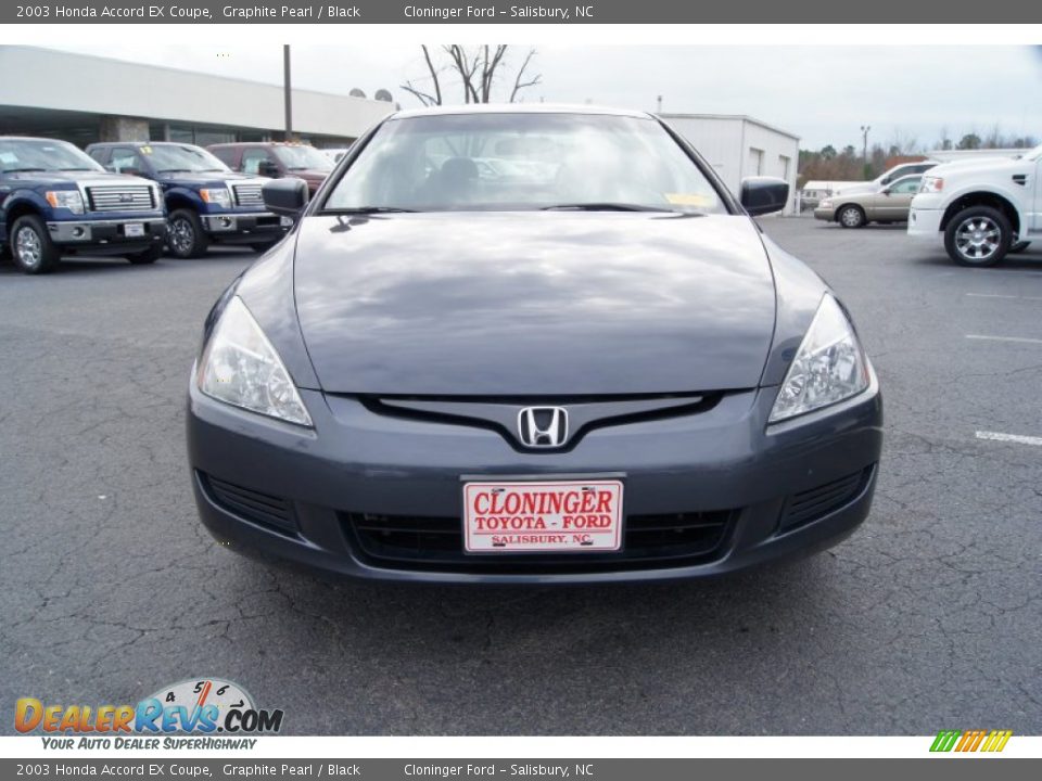 2003 Honda Accord EX Coupe Graphite Pearl / Black Photo #7