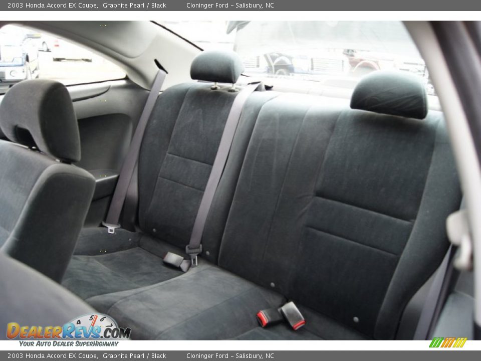 Black Interior - 2003 Honda Accord EX Coupe Photo #9