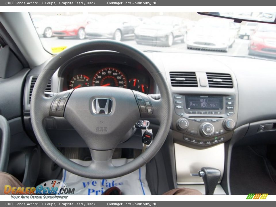 2003 Honda Accord EX Coupe Graphite Pearl / Black Photo #24