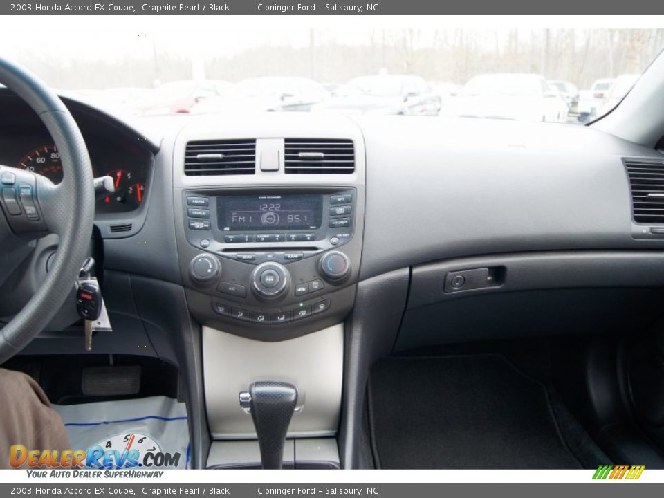 2003 Honda Accord EX Coupe Graphite Pearl / Black Photo #28