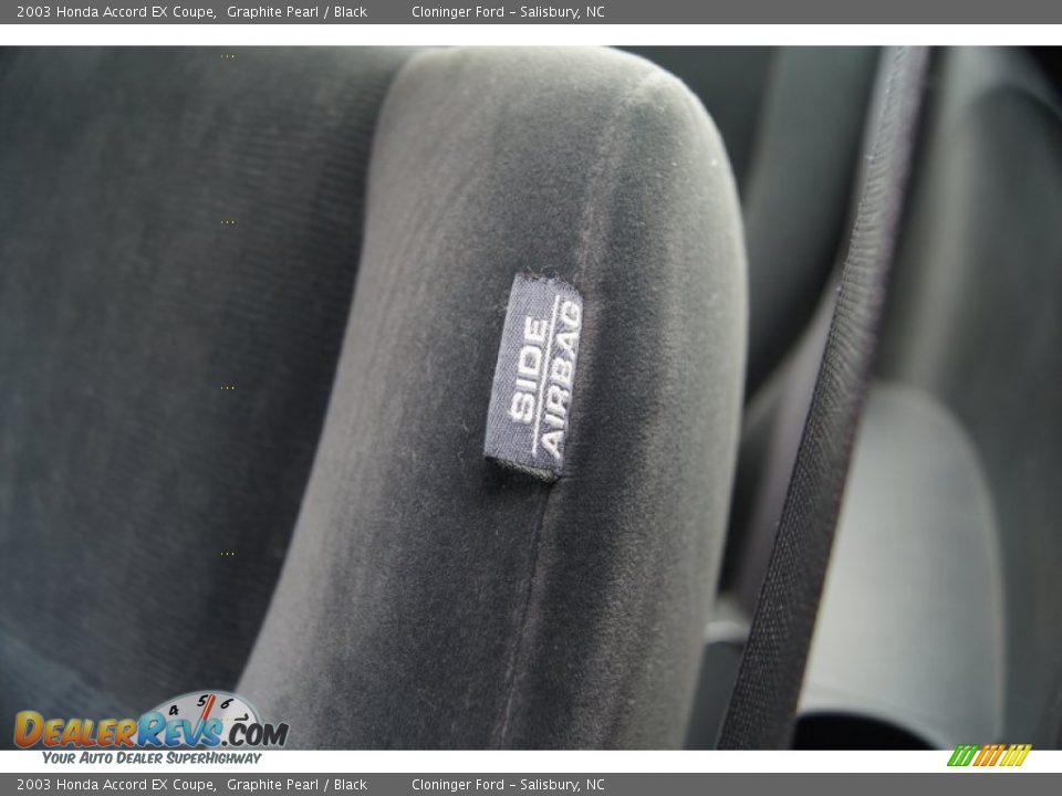 2003 Honda Accord EX Coupe Graphite Pearl / Black Photo #31