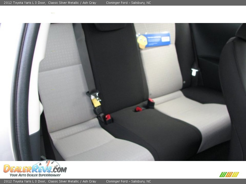 2012 Toyota Yaris L 3 Door Classic Silver Metallic / Ash Gray Photo #11