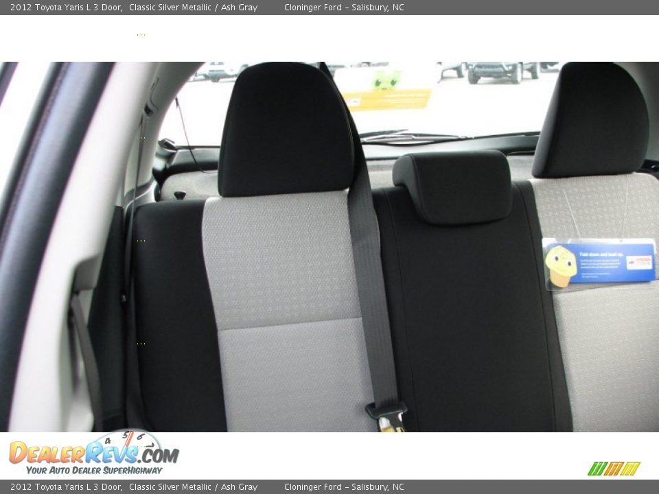 2012 Toyota Yaris L 3 Door Classic Silver Metallic / Ash Gray Photo #12