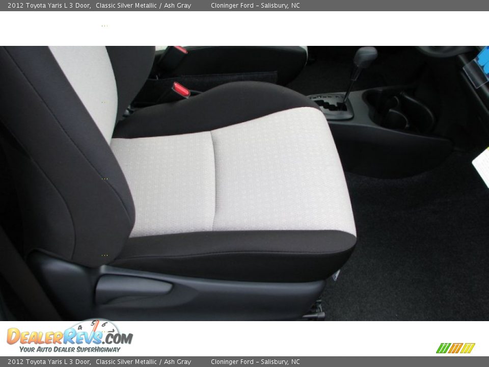 2012 Toyota Yaris L 3 Door Classic Silver Metallic / Ash Gray Photo #13