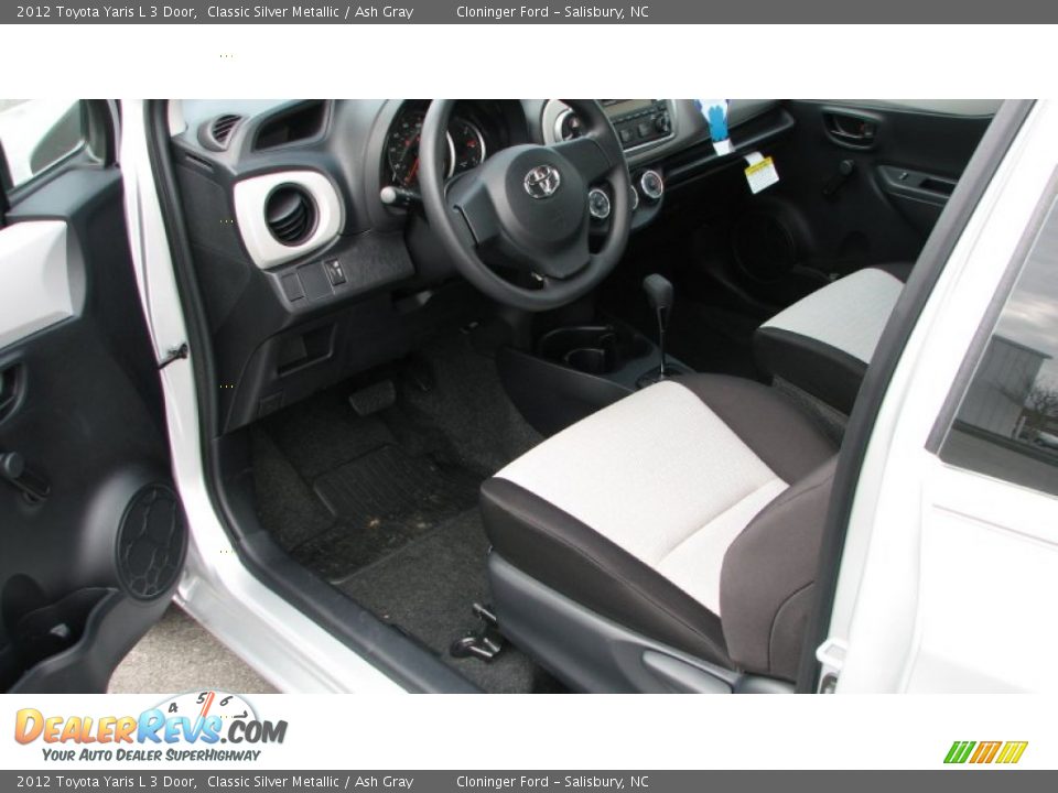 2012 Toyota Yaris L 3 Door Classic Silver Metallic / Ash Gray Photo #14